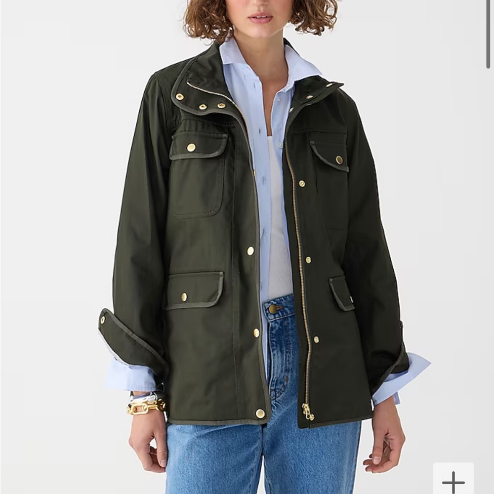 J. Crew Dark Green Utility Jacket